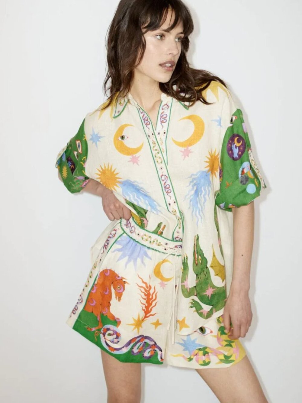 RARE Alemais Seeker Linen Shirt US 2